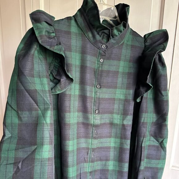 NWT Tuckernuck Black watch Shirt/Blouse Size Small - Picture 2 of 3